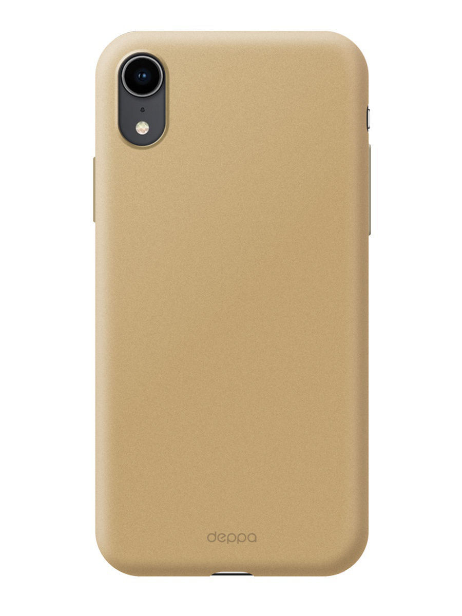 Силиконовая накладка Deppa Air Case iPhone XR, золотой