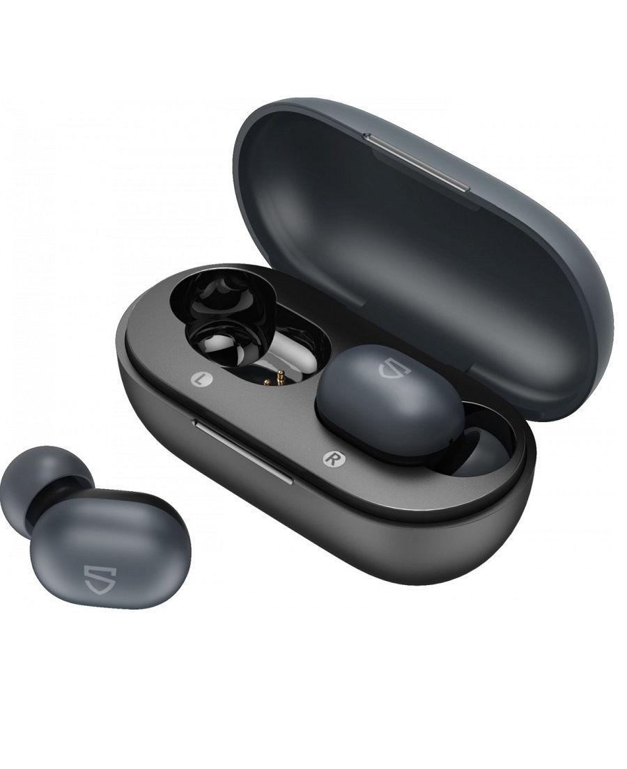 Bluetooth наушники SoundPeats c микрофоном, True mini (зарядный футляр 310 мАч) 191001, черный