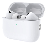 Bluetooth-наушники Deppa, Air Pro 4 ANC, TWS, BT 6.0, 300 mAч, белый 44231